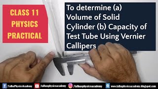 Vernier Caliper Class 11 Physics Practicals Sindh Board 2024 [upl. by Falcone]