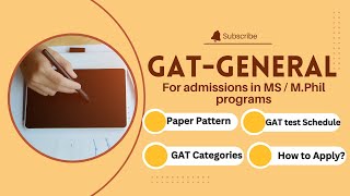 What is GAT General   How to Apply   Complete Guidance [upl. by Nylzaj]