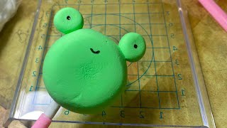 Easy Frog polymer Clay tutorial 🐸 How to make a Clay Frog  Clay Art [upl. by Eralc]