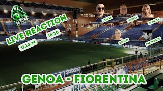 SERIE A  GENOA vs FIORENTINA LIVE REACTION [upl. by Terryl]