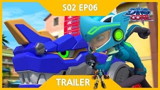 DinoCore Trailer  Car Race to Deliver a Pizza  Robot Dinosaur Korean Animation  Season 2 EP06 [upl. by Narej448]