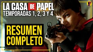 LA CASA DE PAPEL  Resumen Completo Temporadas 1 2 3 y 4 [upl. by Sera870]