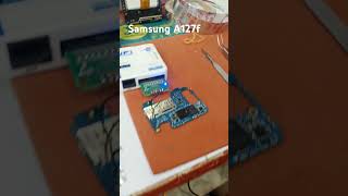 Samsung A12 frp remove with ISP Pinout in Ufi Box  Android 13 latest security 2024 samsungfrp [upl. by Sunev]