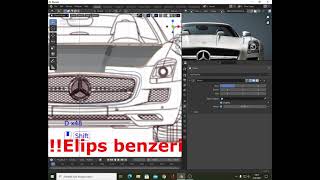 Blender araba modelleme Mercedes C197 Bölüm 1 [upl. by Wessling]