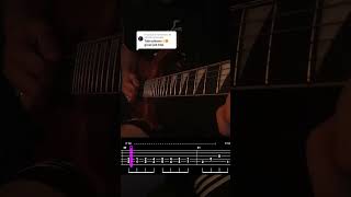 Five magics intro tabs 🔥🤘 shorts megadeth guitar tutorial fivemagics tabs rustinpeace [upl. by Annauqal]