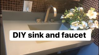 Replacing my bathroom sink and faucetRenovationdiyprojects [upl. by Sayers]