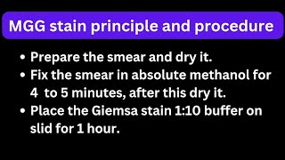 mgg stain principle and procedure May grunwald giemsa stain [upl. by Odanref]