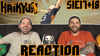 KARASUNO VS DATEKO  Haikyuu Season 1 Episode 17 amp 18 REACTION [upl. by Gans]