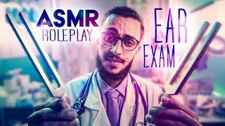 ASMR ROLEPLAY 👨🏻‍⚕️Ear Exam Ear Cleaning amp Hearing Tests 👂TUNING FORKS [upl. by Iover]