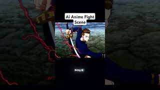 Anime Fight Scene Made with Ai animation crunchyroll [upl. by Tepper452]