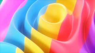 60 Minutes of Colorful gradient Shape Turbulence Abstract Wavy Flowing Background LED Light [upl. by Zoie]