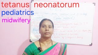 tetanus neonatorum infection in newborn pediatricsmidwifery [upl. by Sira]