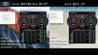 Late 2015 i7 5K iMac Retina speed test and comparison [upl. by Colyer]