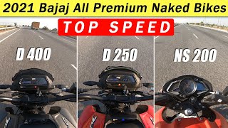 2021 Bajaj Dominar 400  Dominar 250  Pulsar NS 200  Top Speed [upl. by Ybeloc]