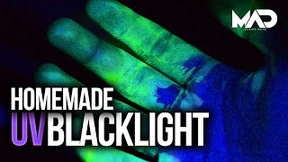 How to make a UV black light EASY [upl. by Ellenod]