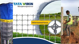 TATA KNOTTED FENCE INSTALLATION by SS FENCING WORKS ® Knottedfence [upl. by Amabelle]