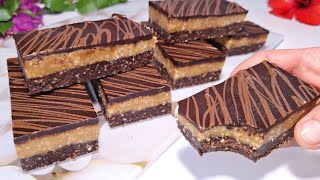 One of my favorite dark chocolate recipes So tasty Nobake dessert in 10 minutes No gelatin [upl. by Doe15]