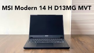 MSI Modern 14 H D13MG MVT Review Sleek Design amp Powerful Performance [upl. by Erdnoed926]