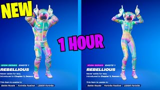 FORTNITE REBELLIOUS EMOTE 1 HOUR DANCE ICON SERIES [upl. by Essilec763]