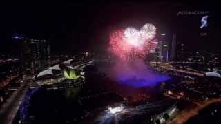 Marina Bay Singapore Countdown 2014 with Fireworks Displays [upl. by Anselme]