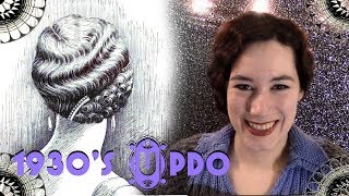 1930s Elegant Updo Tutorial [upl. by Dielu]