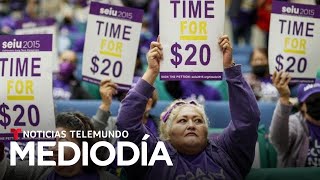 Estos son algunos de los estados donde el salario mínimo aumentará este 2024  Noticias Telemundo [upl. by Ramo]