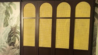 Custom Rattan Barn Door [upl. by Nesmat617]