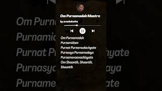 Om Purnamadah Mantra [upl. by Earaj]