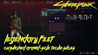 Where to find Legendary Cushioned Aramid Sole Techie Shoes in Cyberpunk 2077 [upl. by Curhan847]