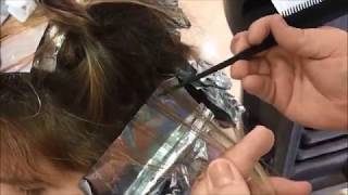 balayage en reto de color 4 paso a paso [upl. by Prudie]