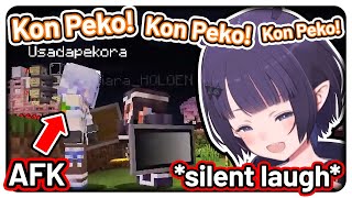 Ina watches Kiara do this while Pekora is AFK 【Hololive】 [upl. by Chu]