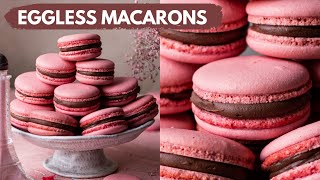 HOW TO MAKE EGGLESS MACARONS  EASY EGGLESS MACARONS RECIPE NO EGG MACARONS  BAKE WITH SHIVESH [upl. by Noam2]