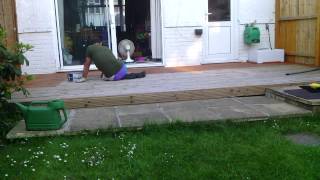 How To Paint Decking Boards [upl. by Neelyk]