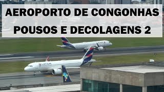 Pousos e decolagens no Aeroporto de Congonhas 2 [upl. by Havelock603]