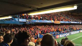 Üst Üste Üç tane Üçlü Stamford Bridgede Chant Battle Chelsea VS Galatasaray [upl. by Ahsekyw]