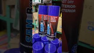 spray paint blue color shorts paint tools [upl. by Neelat]