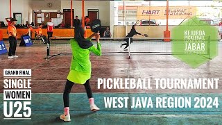 FINAL Womens Single U25  Sania vs Aurelia  KEJURDA PICKLEBALL JABAR 2024 [upl. by Arries]