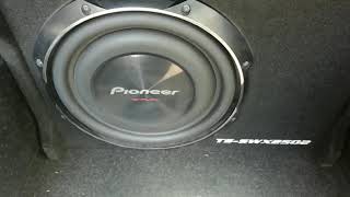 Pioneer TS SWX 2502 10quot slim sub flexing lee audio1 [upl. by Ateiram]