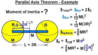 Physics 12 Moment of Inertia 1 of 7 Parallel Axis Theorem Example 1 [upl. by Gnilrad]