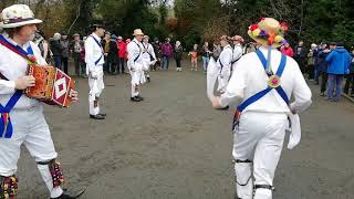 Jockey Morris dance quotJockey to the Fairquot at Alvechurch 2019 [upl. by Ettore687]