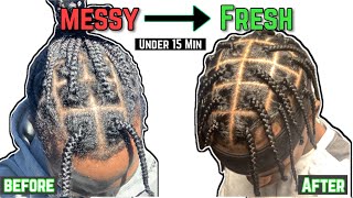 Taking Out Juicy Two Strand Twist After A Month  Mens Twist Out Tutorial [upl. by Narmak]