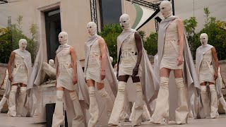 Rick Owens Menswear  SpringSummer 2025  Paris Fashion Week [upl. by Ahsirhcal]