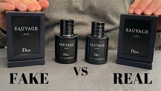 Fake vs Real Dior Sauvage Perfume 100ml [upl. by Eilra]