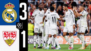 HIGHLIGHTS  Real Madrid 31 Stuttgart  Champions League 202425 [upl. by Wong]