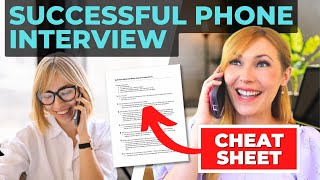 Top 7 Phone Interview Questions amp Answers Cheat Sheet Included [upl. by Imas]