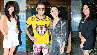 Ranveer Singhs Gully Boy Movie Wrap Up Party  Alia Bhatt Zoya Akhtar Kalki Koechlin [upl. by Valeda3]