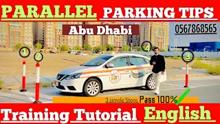 Parking Test Abu DhabiUAEHow To Pass Parallel Parking Test Abu DhabiENGLISHparallel parking [upl. by Lemuel]