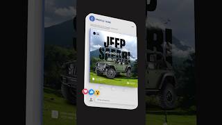 Jeep Safari Social Media Post Design In Canva  Canva Creator  Rajesh [upl. by Ezequiel]