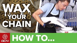 How To Wax A Bicycle Chain  Maintenance Monday [upl. by Lyred]