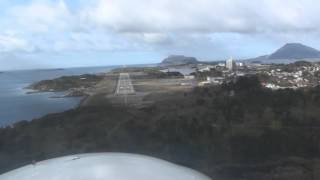 Florø Norway  Approach and Landing Runway 25 [upl. by Mabel164]